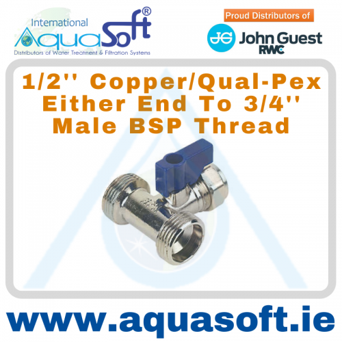 1/2'' Copper / Qual-PEX x 3/4'' BSP male thread